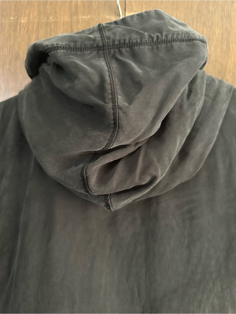 Lululemon Blissed Out Wrap Black Asymmetrical Hooded Sweater Size 6 - Picture 12 of 14